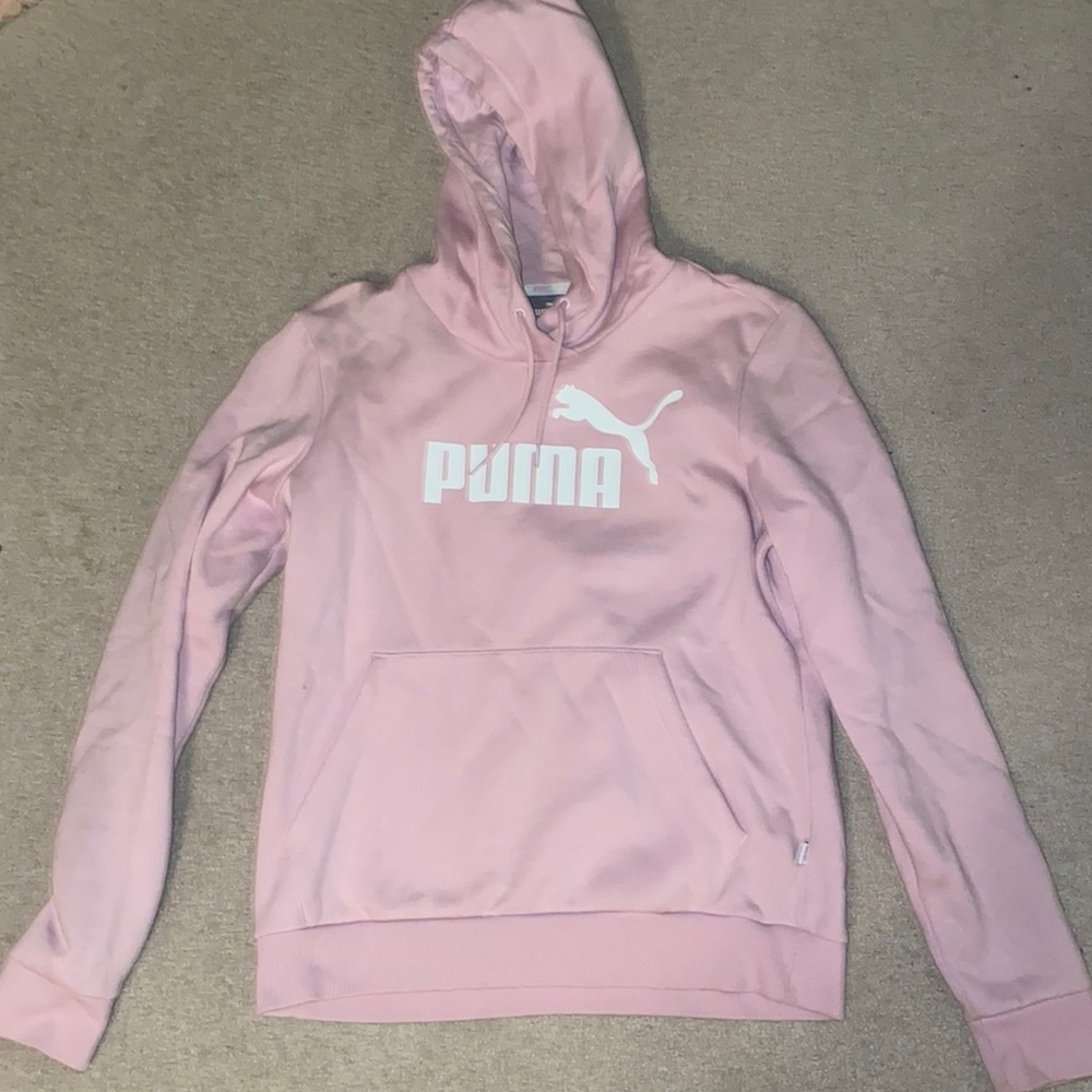 Pink puma sweatshirt.